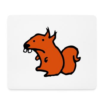 Eichhörnchen - Mousepad (Querformat) - Weiß - Vorne