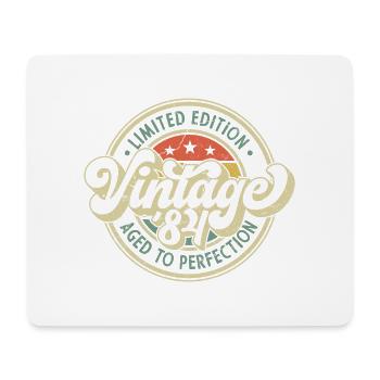 Vintage '84 - Vieilli à la perfection - Tapis de souris (format paysage) - blanc - Devant