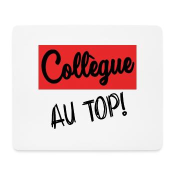 KOLLEGE. ANFANGEN. RUHESTAND. BESCHÄFTIGUNG. HUMOR - Mousepad (Querformat) - Weiß - Vorne