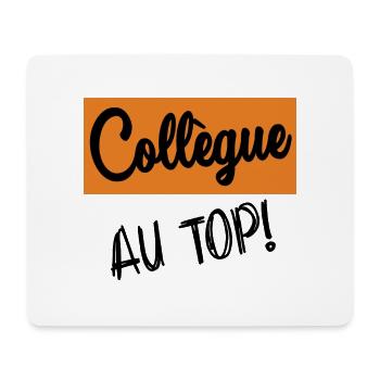 RETRAITE. COLLEGUE - Tapis de souris (format paysage) - blanc - Devant