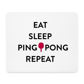 Tischtennis T-Shirts mit Spruch verschenken - Mousepad (Querformat) - Weiß - Vorne