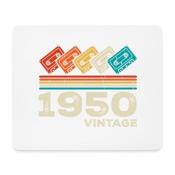 Legendary Since 1950's Vintage Retro Anniversary - Mouse Pad (horizontal) - white - Front