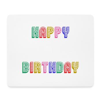 ALLES GUTE ZUM GEBURTSTAG. JAHRESTAG. - Mousepad (Querformat) - Weiß - Vorne