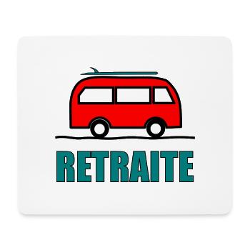 RUHESTAND. GLÜCKLICHER RUHESTAND. GLÜCKLICHER RUHESTAND - Mousepad (Querformat) - Weiß - Vorne