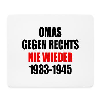 Omas gegen rechts - Mousepad (Querformat) - Weiß - Vorne