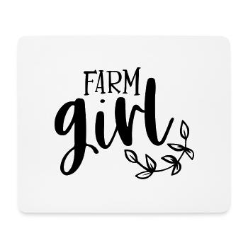 Farm girl - Tapis de souris (format paysage) - blanc - Devant