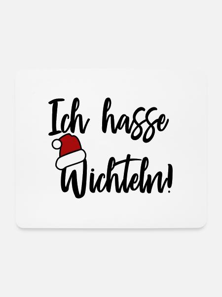 Ich hasse Wichteln - Mousepad (Querformat) - Weiß