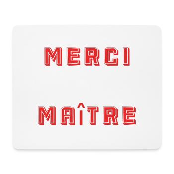 MERCI. ANNIVERSAIRE. NAISSANCE. RETRAITE. MERCI - Tapis de souris (format paysage) - blanc - Devant