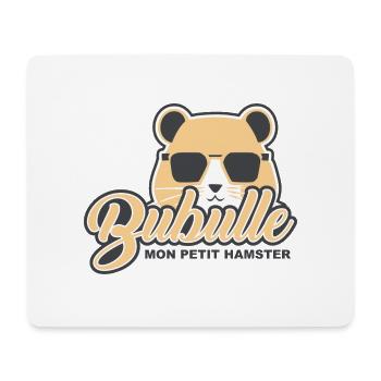 Bubulle mon hamster - Tapis de souris (format paysage) - blanc - Devant