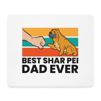 Best Shar Pei Dad Ever Shar Pei Dog Dad - Mousepad (Querformat) - Weiß - Vorne
