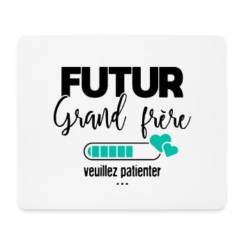 Futur grand frère veuillez patienter - Tapis de souris (format paysage) - blanc - Devant