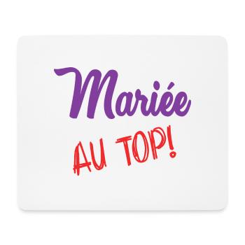 EVJF. MARIEE. TEAM. TEAM MARIEE. FUTURE MARIEE - Tapis de souris (format paysage) - blanc - Devant