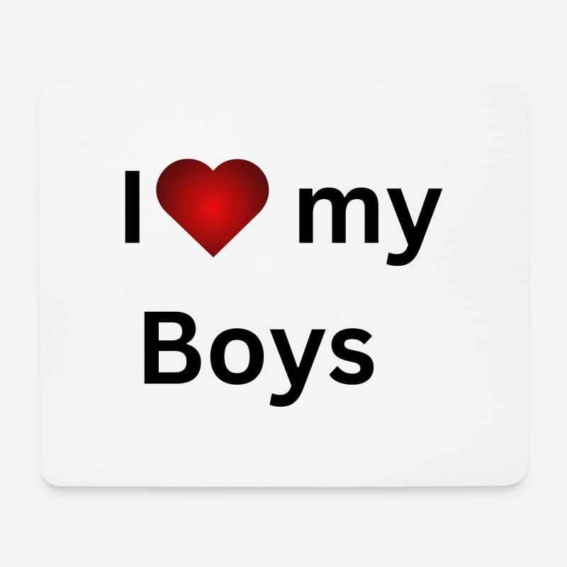 I my Boys - Mousepad (Querformat) - Weiß