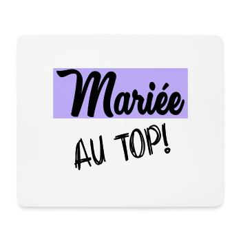 FUTURE MARIEE. EVJF. MARIEE - Tapis de souris (format paysage) - blanc - Devant