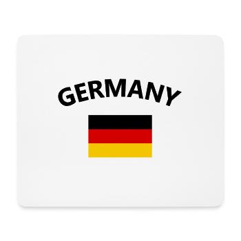 Fan d’Allemagne - Tapis de souris (format paysage) - blanc - Devant