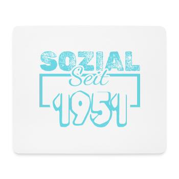 Travailleur social 1951 - Tapis de souris (format paysage) - blanc - Devant