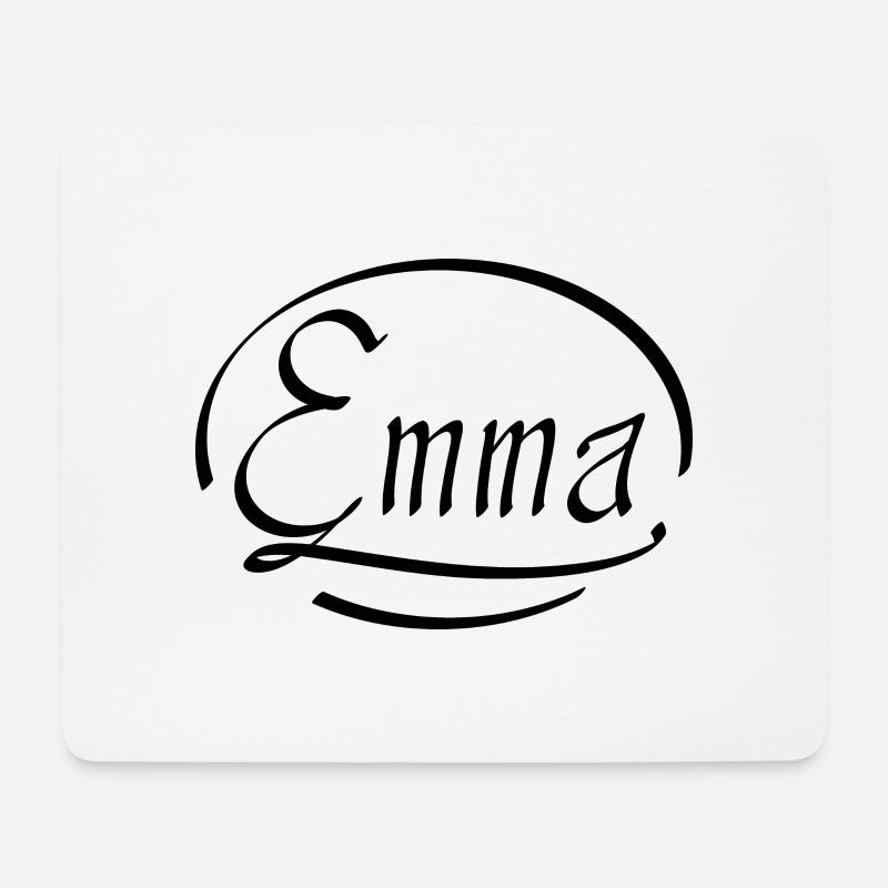 Emma - Tapis de souris (format paysage) - blanc