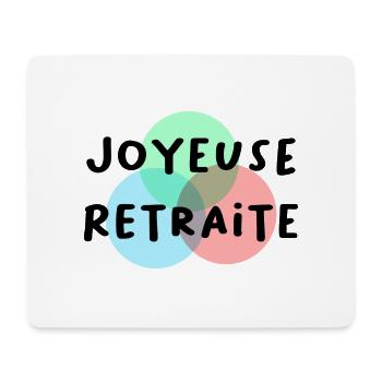 RUHESTAND. GLÜCKLICHER RUHESTAND. GLÜCKLICHER RUHESTAND - Mousepad (Querformat) - Weiß - Vorne
