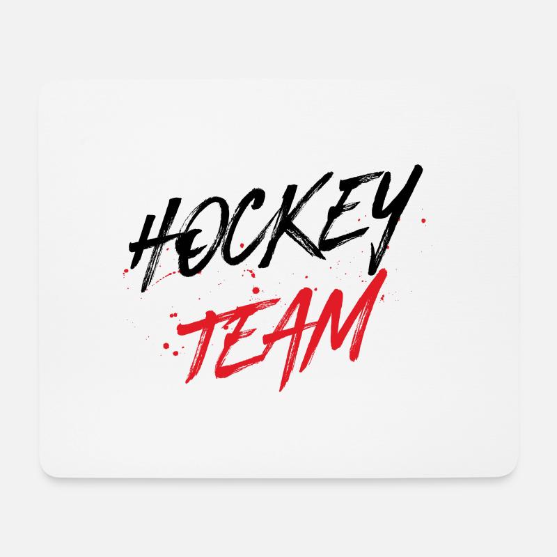 Hockey Team - Mousepad (Querformat) - Weiß