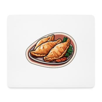 Empanadas drei Teigtaschen - Mousepad (Querformat) - Weiß - Vorne
