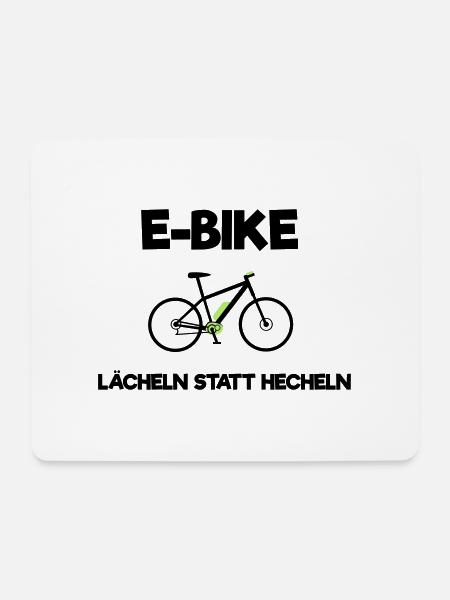 Ebike E-Bike Pedelec Geschenk Fahrrad eMTB - Mousepad (Querformat) - Weiß