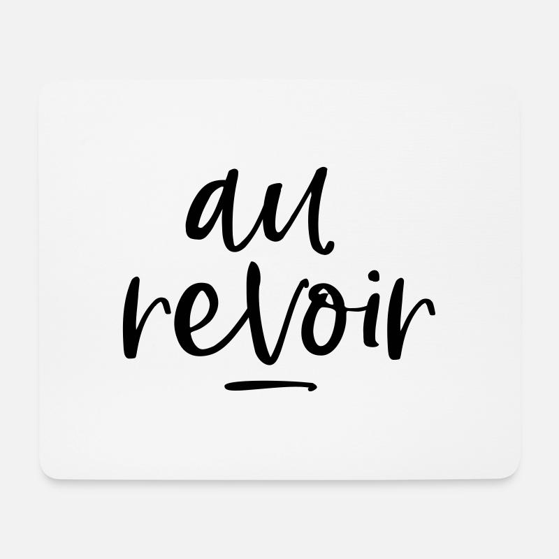 Au revoir Abschiedsgeschenk Freundin - Mousepad (Querformat) - Weiß
