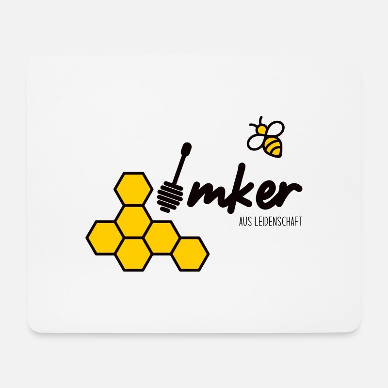 Imker aus Leidenschaft - Mousepad (Querformat) - Weiß