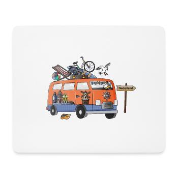 Holland Camper Motiv Vanlife Camping Urlaub - Mousepad (Querformat) - Weiß - Vorne