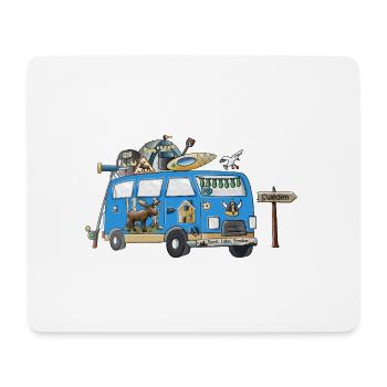 Schweden Camper Motiv Vanlife Camping Urlaub - Mousepad (Querformat) - Weiß - Vorne