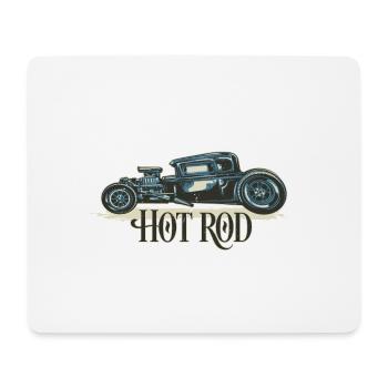 Hot Rod Vintage - Tapis de souris (format paysage) - blanc - Devant