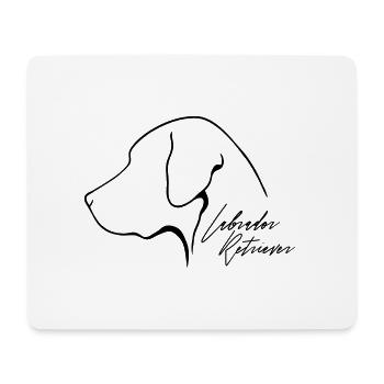 LABRADOR RETRIEVER Profil Chiens Wilsigns Labbi Lab - Tapis de souris (format paysage) - blanc - Devant