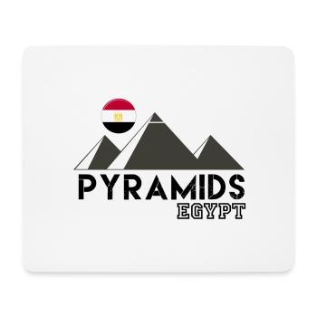 Pyramids, Pyramids Cairo, Egyptian Pyramids, Egypt - Mouse Pad (horizontal) - white - Front
