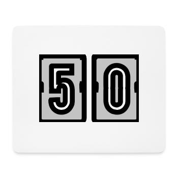 50. 50. GEBURTSTAG. GEBURTSTAG 50 JAHRE. 50 - Mousepad (Querformat) - Weiß - Vorne