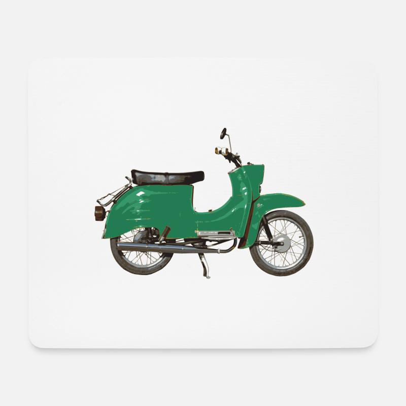 Schwalli grün KR51/2 - Mousepad (Querformat) - Weiß