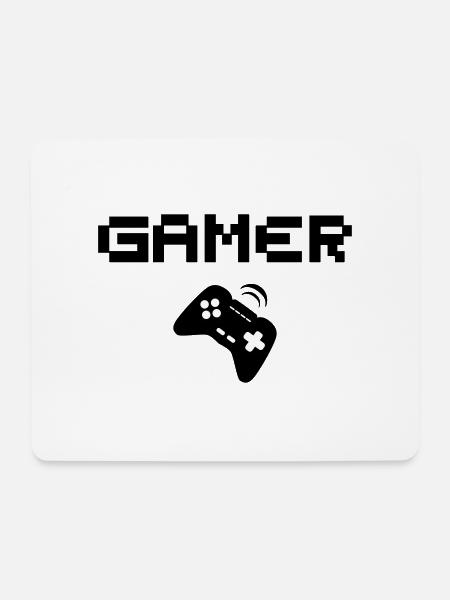 Gamer Gaming Geschenk Spieler - Mousepad (Querformat) - Weiß