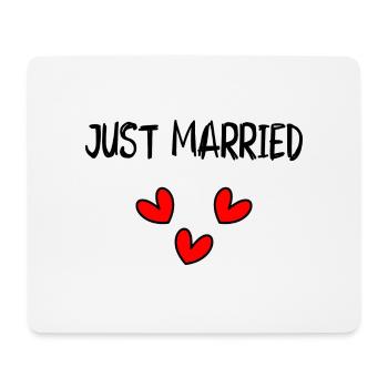 HERZ. HERZ. VALENTINSTAG. LIEBE. LIEBE. PAAR. - Mousepad (Querformat) - Weiß - Vorne