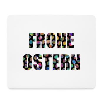 FROHE OSTERN - Mousepad (Querformat) - Weiß - Vorne