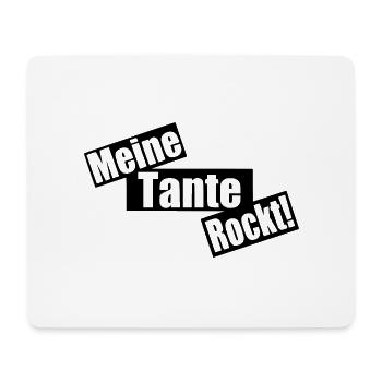 meine Tante rockt - Mousepad (Querformat) - Weiß - Vorne