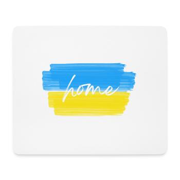 Patriotic illustration "HOME" - Mouse Pad (horizontal) - white - Front