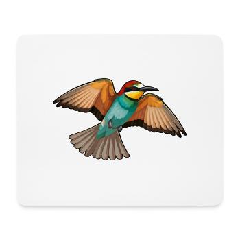 Bee-eater Merops Apiaster - Mouse Pad (horizontal) - white - Front