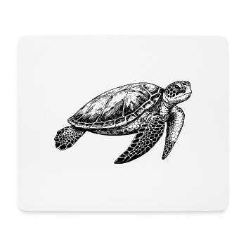 Turtle - Mouse Pad (horizontal) - white - Front