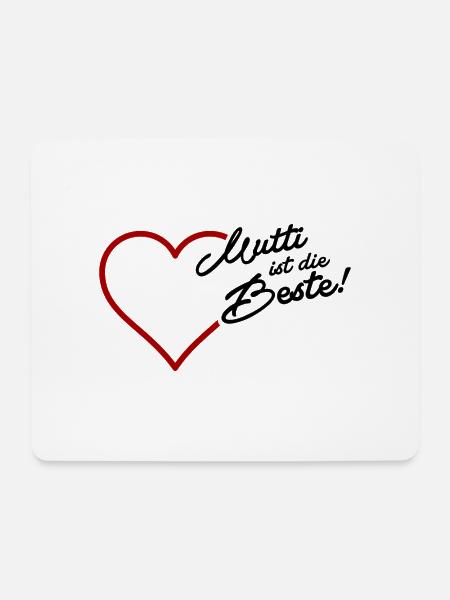 Mutti ist die Beste - Mousepad (Querformat) - Weiß