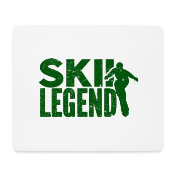 Skifahren Snowboard Berge Urlaub Schnee Freestyle - Mousepad (Querformat) - Weiß - Vorne