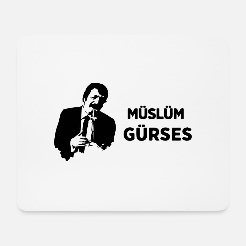 Müslüm Gürses - Mousepad (Querformat) - Weiß