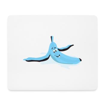 Augerutschte Banane - Mousepad (Querformat) - Weiß - Vorne