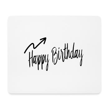 ALLES GUTE ZUM GEBURTSTAG. ALLES GUTE ZUM GEBURTSTAG. JAHRESTAG. - Mousepad (Querformat) - Weiß - Vorne
