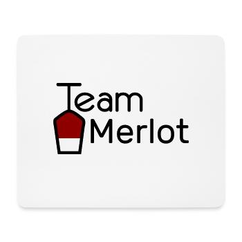 Team Merlot - Mousepad (Querformat) - Weiß - Vorne