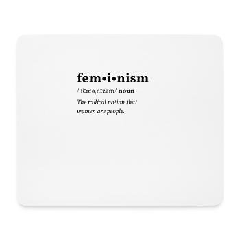Édition propre du féminisme (féminisme) - Tapis de souris (format paysage) - blanc - Devant