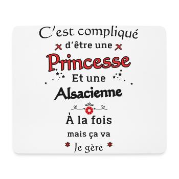 Elsässische Prinzessin - Mousepad (Querformat) - Weiß - Vorne