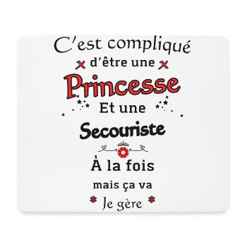 First Aid Princess - Mouse Pad (horizontal) - white - Front